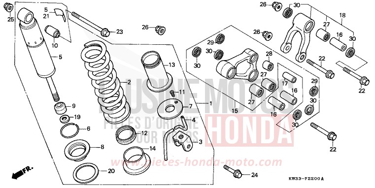 REAR CUSHION for Dominator 250 FIGHTING RED (R134) from 1988